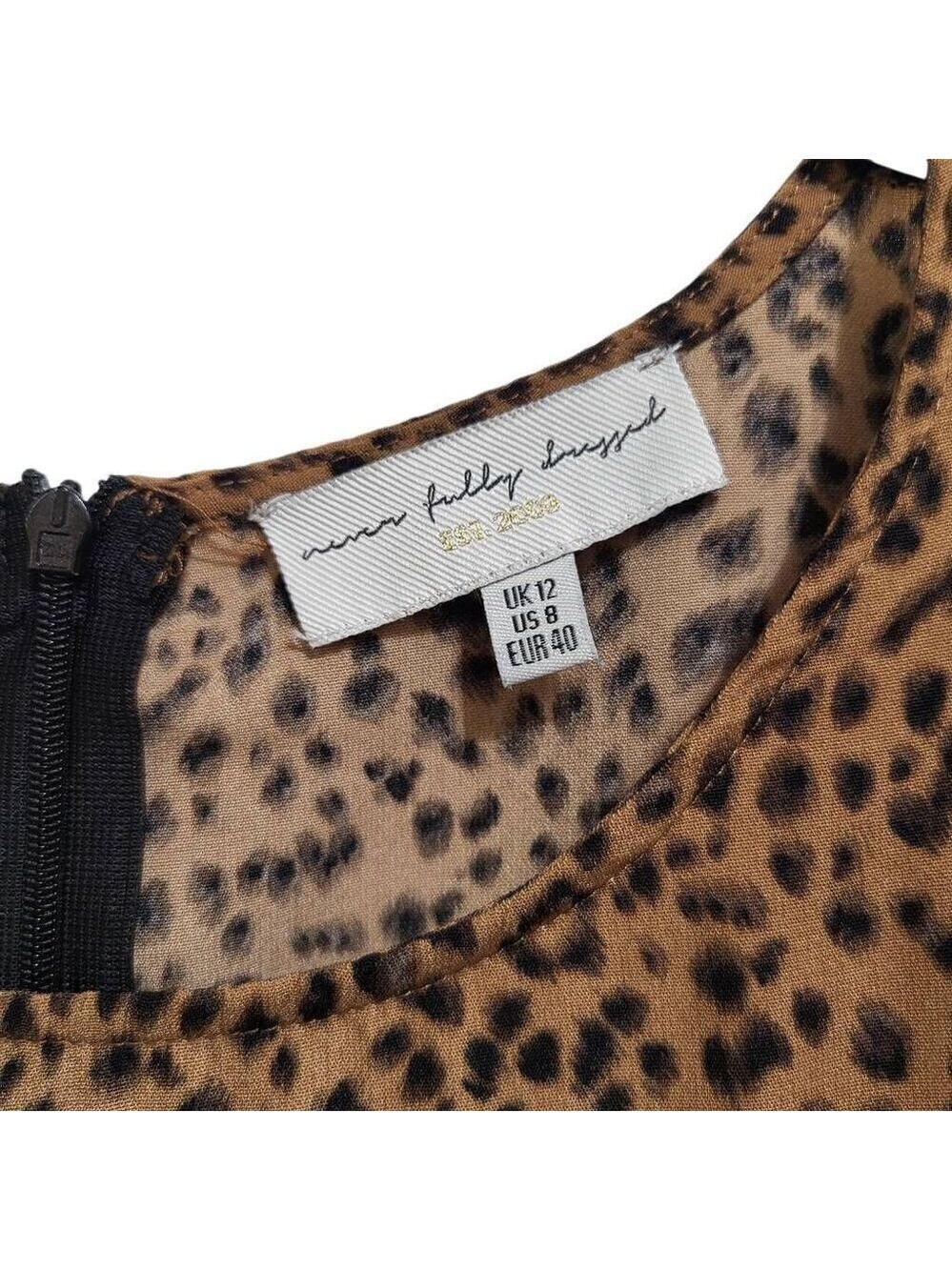 Never Fully Dressed Leopard Midi Dress sz‎ 8 - Picture 4 of 10